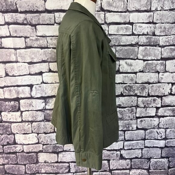 Westbound Green Zip Up Long Sleeve Jacket Size PL - Picture 7 of 8